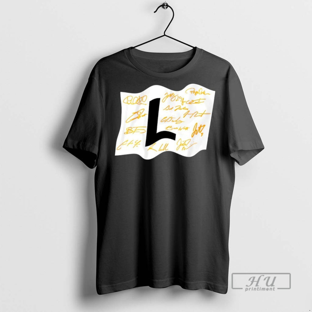 Officials Trending Milwaukee Brewers Baseball Fly The L Flag Signature T Shirt Sweatshirt Hoodies