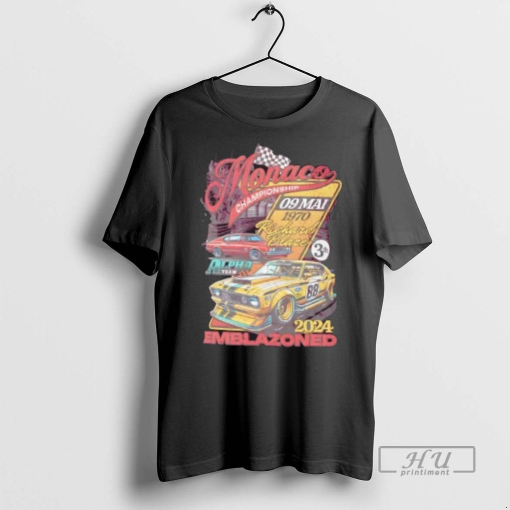 Officials Trending Monaco Championship Retro Racing Car T Shirt Sweatshirt Hoodies