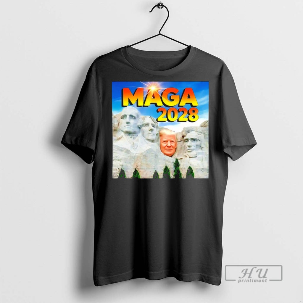Officials Trending Mount Rushmore Trump Maga 2028 T Shirt Sweatshirt Hoodies