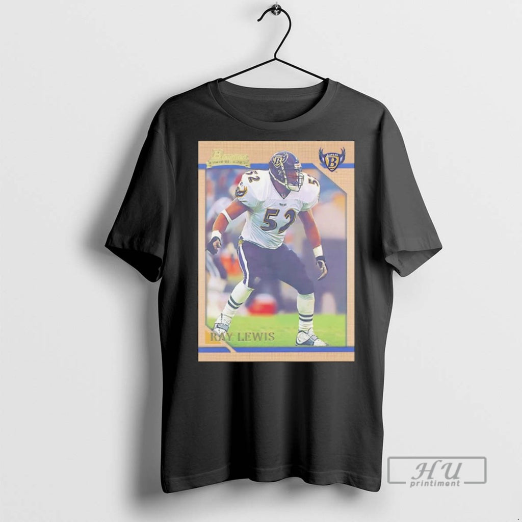 Officials Trending Ray Lewis Trading Card Baltimore Ravens Graphic Tee Shirt Sweatshirt Hoodies