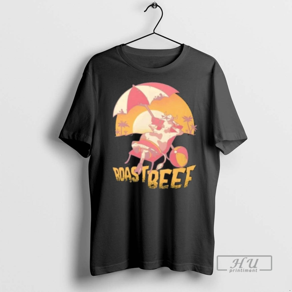 Officials Trending Roastbeef Cow Beach Cartoon T Shirt Sweatshirt Hoodies