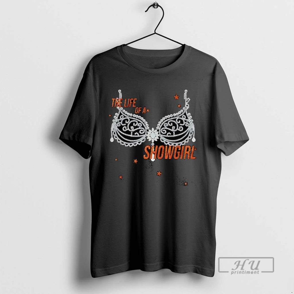 Officials Trending The Life Of A Showgirl Diamond Star Taylor Bling Graphic Tee Shirt