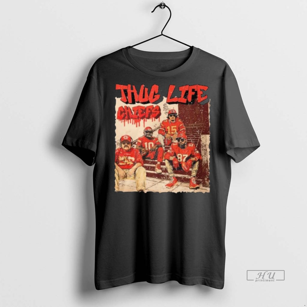 Officials Trending Thug Life Kansas City Chiefs 2025 Long Sleve Tee Shirt Sweater