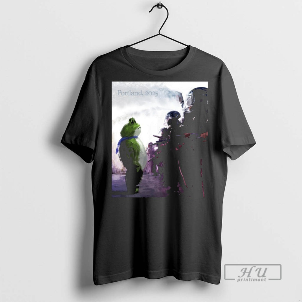 Officials Trending Frog Portland 2025 Anti Ice T Shirt Sweatshirt Hoodies