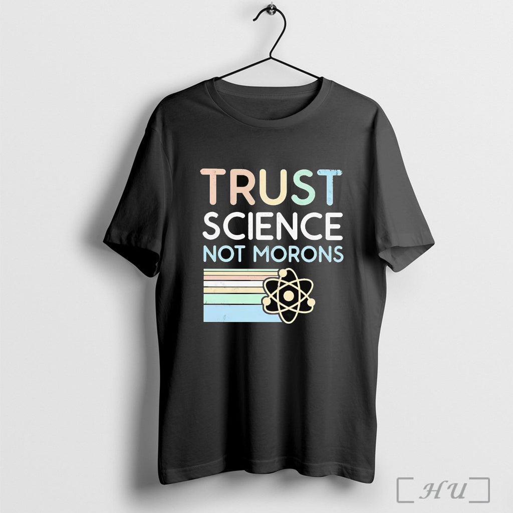 Officials Trust Science Not Morons Vintage Stripes T Shirt