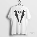 Officials Tuxedo Suit Neck Tee Shirt Sweater
