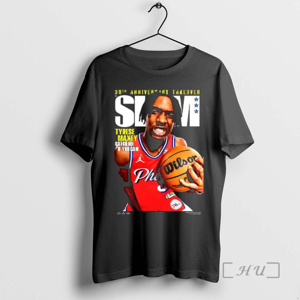 Officials Tyrese Maxey Philadelphia 76ers Nba Slam 30th Anniversary Takeover