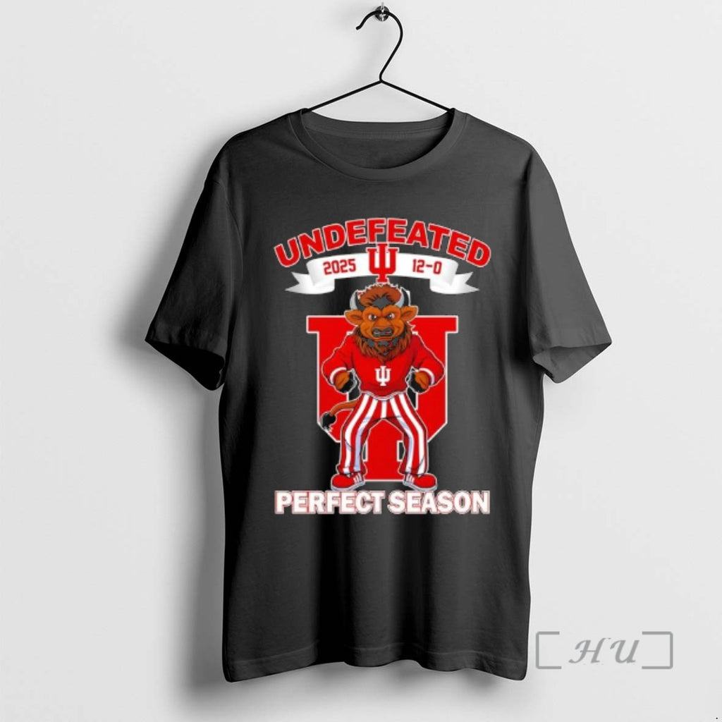 Officials Undefeated 2025 Indiana University Hoosier The Bison Mascot 12 0 Score Perfect Season Premium