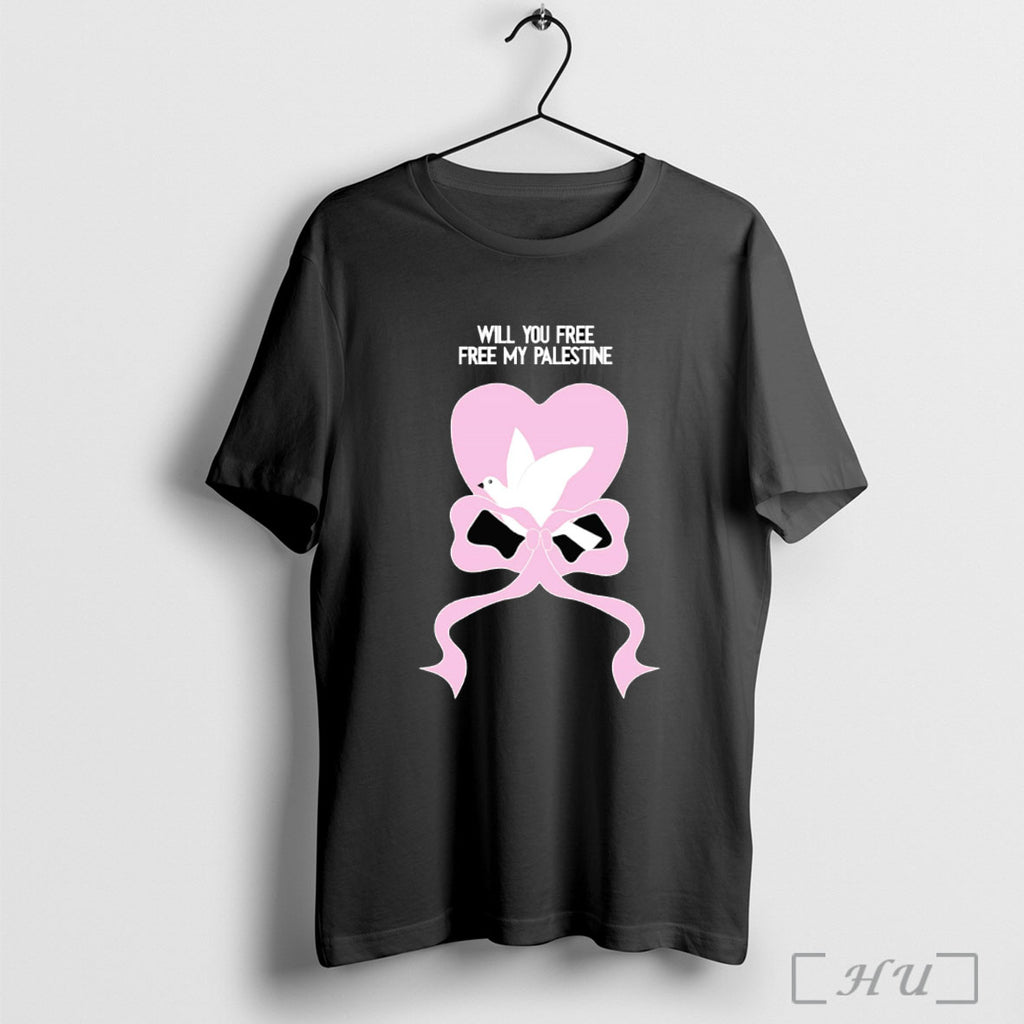 Officials Will You Free My Palestine Dove T Shirt