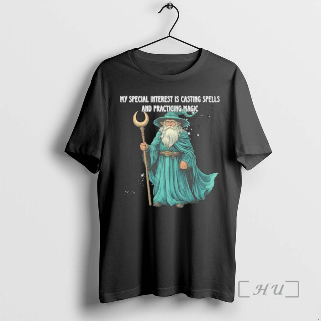 Officials Wizard My Special Interest Is Casting Spells And Practicing Magic Ornaments Premium T Shirts