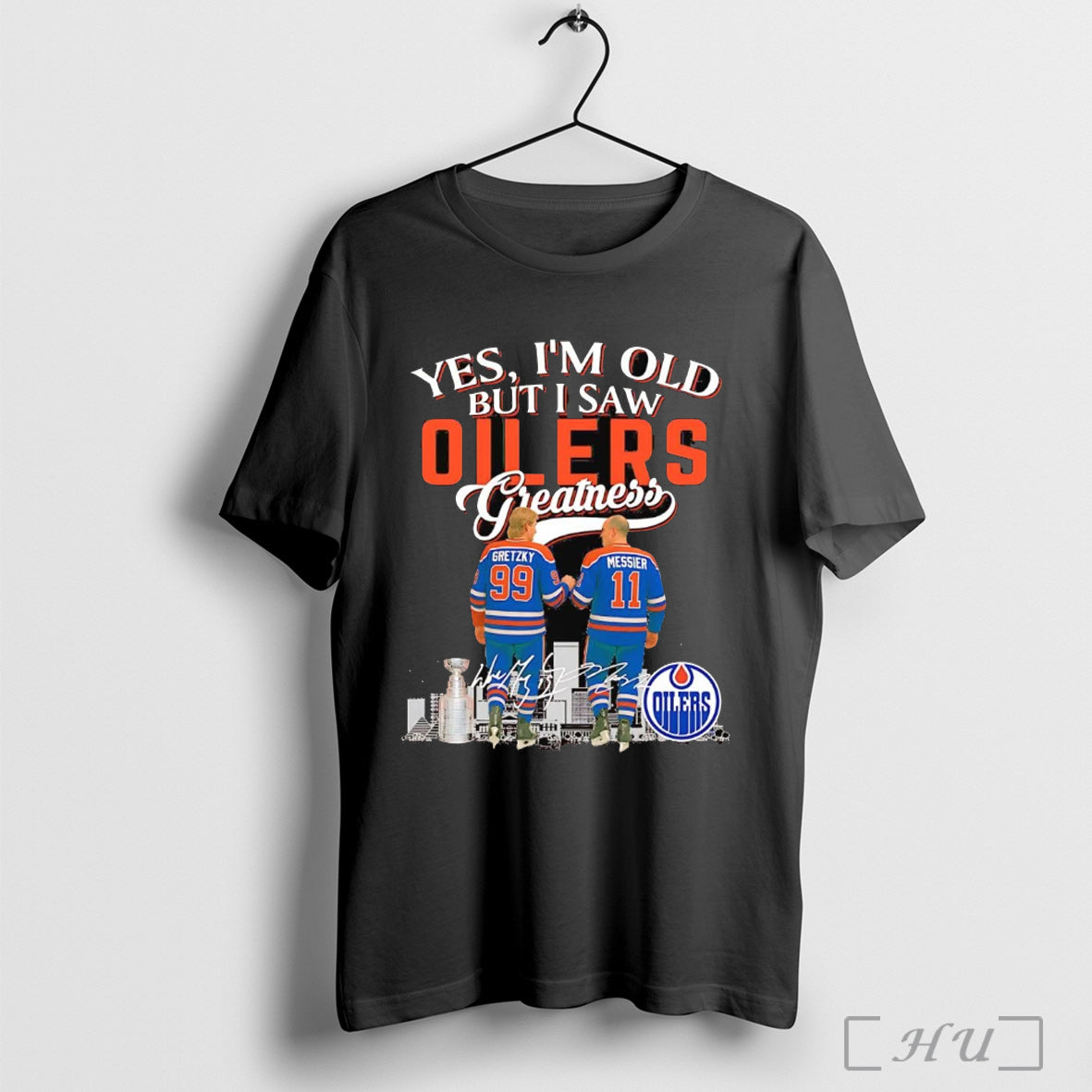 Officials Yes Im Old But I Saw Edmonton Oilers Greatness Legends T Shirt
