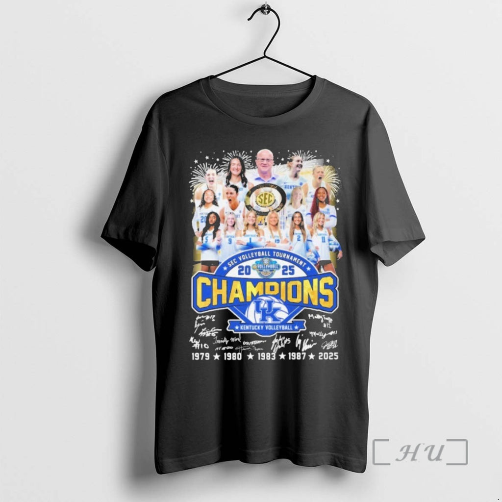 Officials Kentucky Wildcats Sec Volleyball Tournament Champions 2025 Signatures