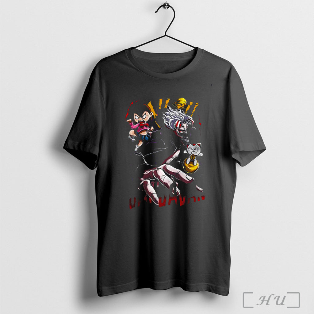 Officials Okarun And Momo Dandadan Anime Character Gold Ball T Shirt