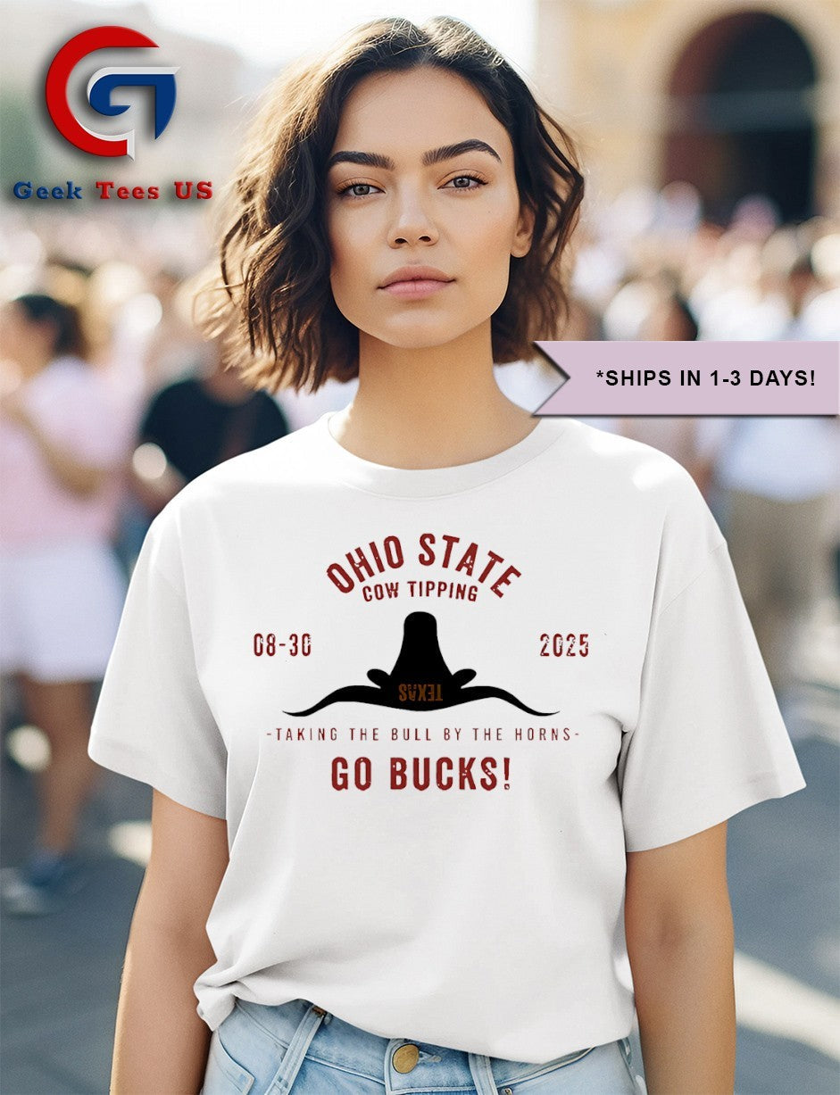 Ohio State vs Texas Cow Tipping Football Game 2025 shirt
