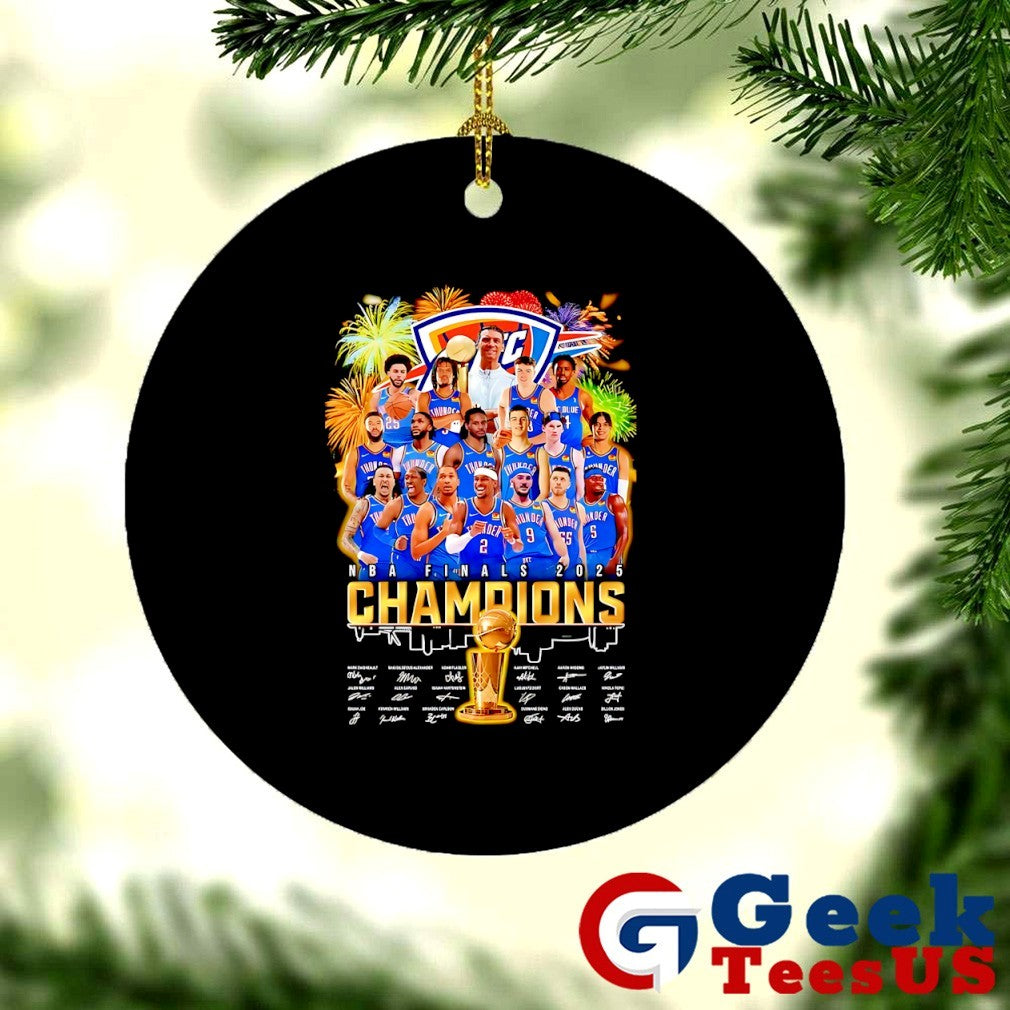 Oklahoma City Thunder NBA Finals 2025 Champions Best Team US signature shirt