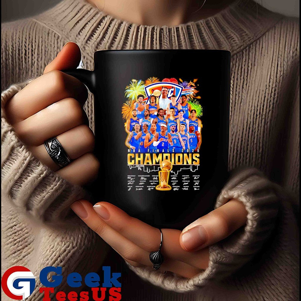 Oklahoma City Thunder NBA Finals 2025 Champions Best Team US signature shirt