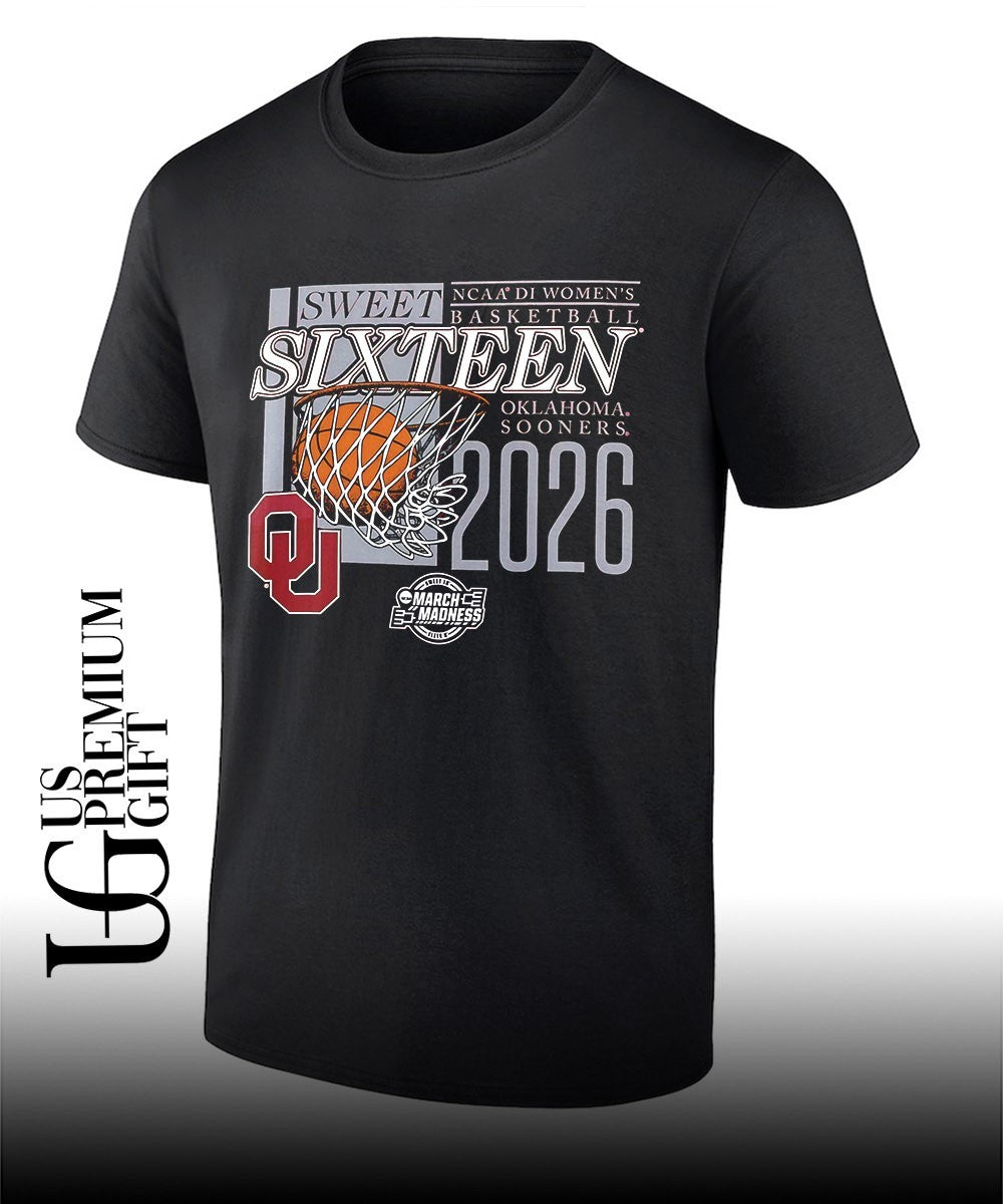 Oklahoma Sooners Sweet Sixteen NCAA 2026 Division 1 Women’s basketball March Madness shirt