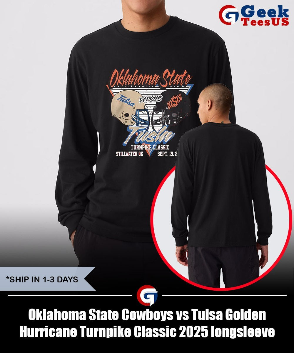 Oklahoma State Cowboys vs Tulsa Golden Hurricane Turnpike Classic 2025 shirt