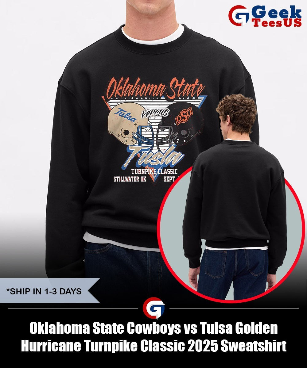 Oklahoma State Cowboys vs Tulsa Golden Hurricane Turnpike Classic 2025 shirt