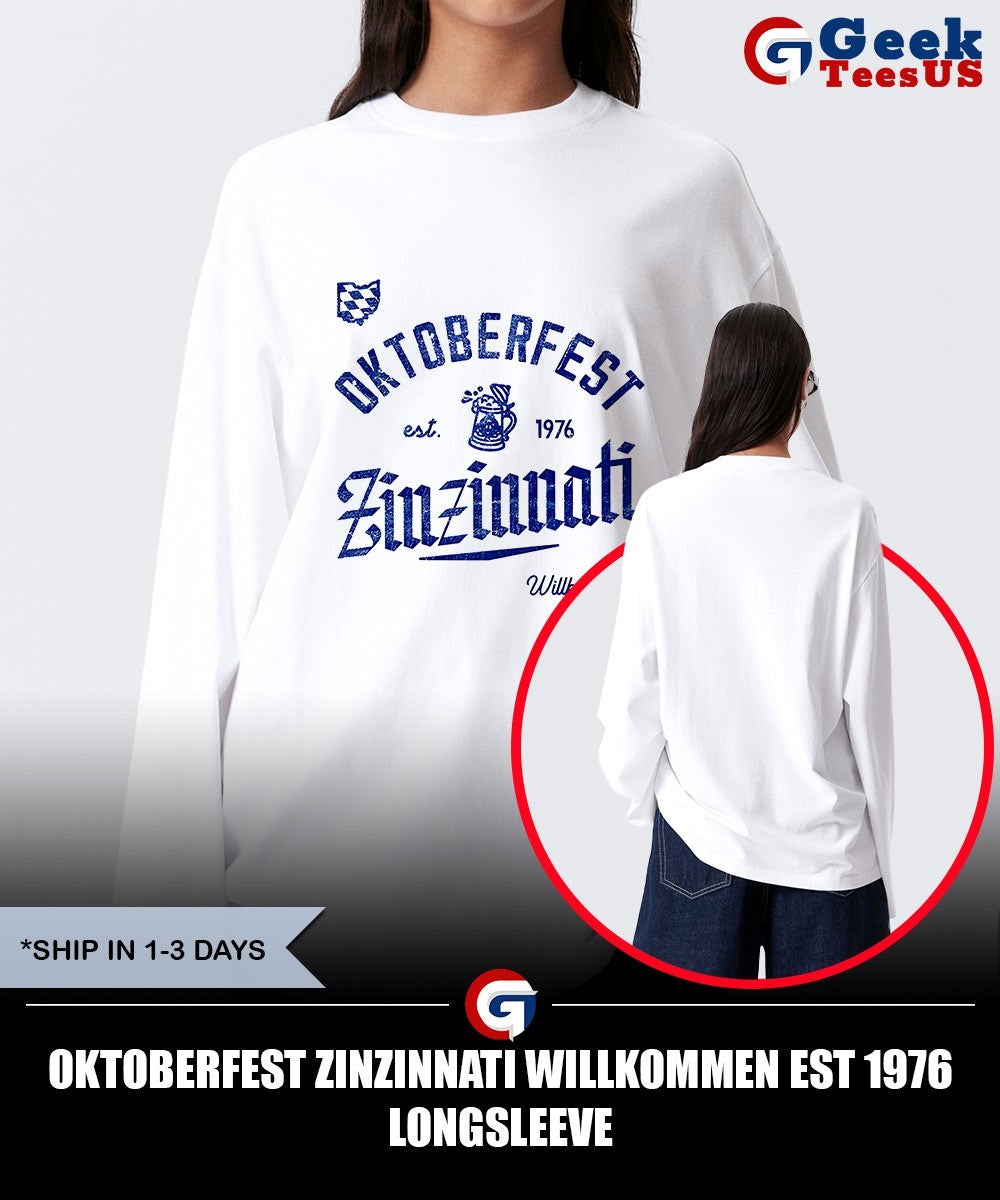 Oktoberfest Zinzinnati Willkommen Est 1976 T-shirt