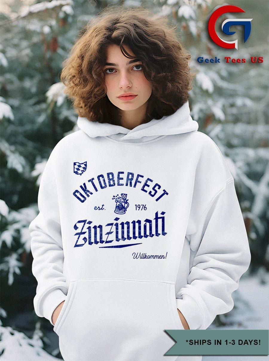 Oktoberfest Zinzinnati Willkommen est 1976 shirt