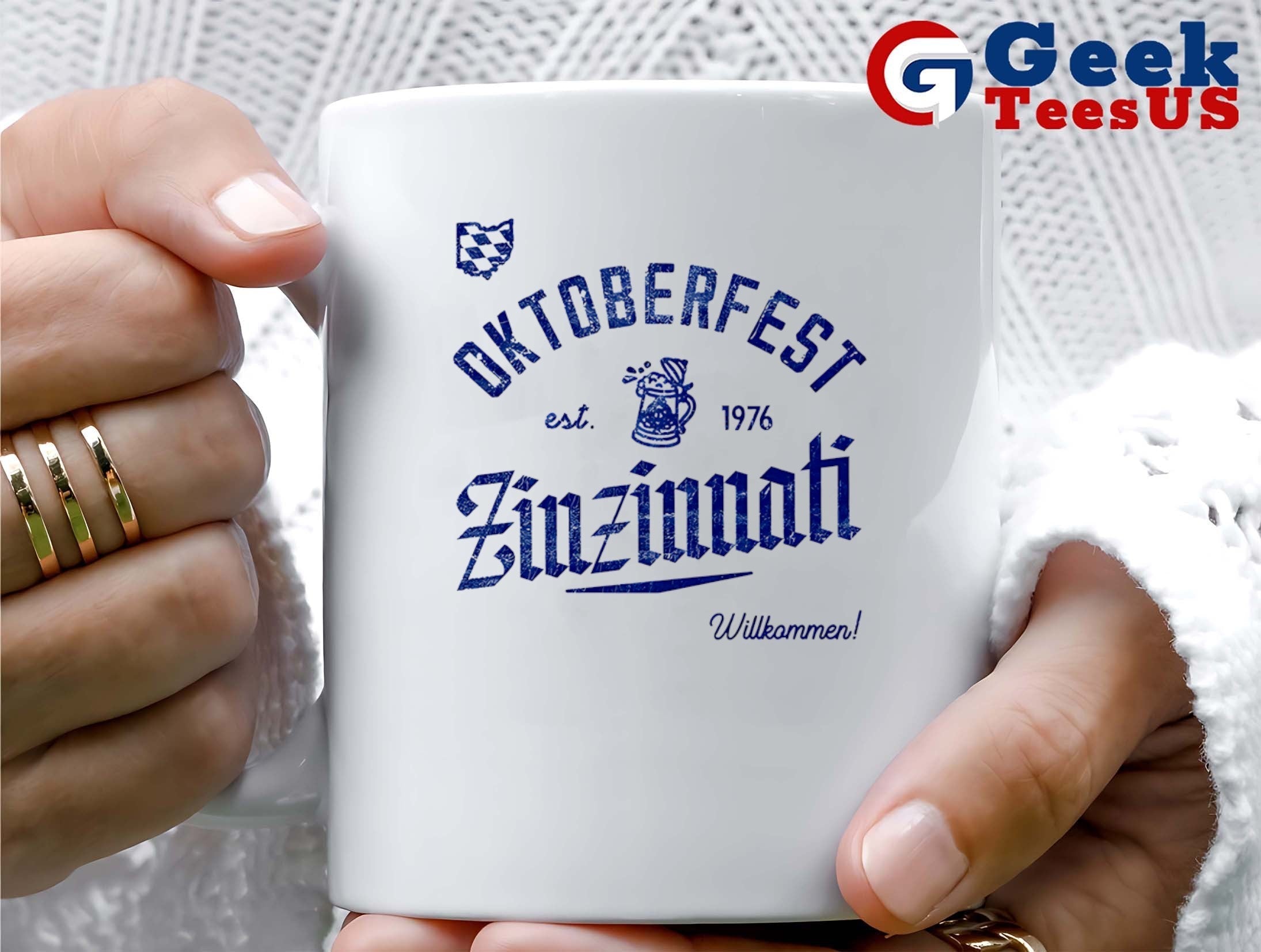 Oktoberfest Zinzinnati Willkommen est 1976 shirt