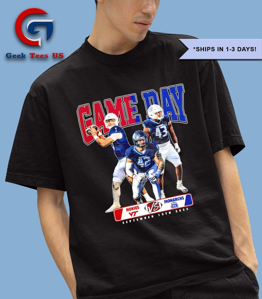 Old Dominion Monarchs vs Virginia Tech Hokies 2025 Rivalry Game Day shirt