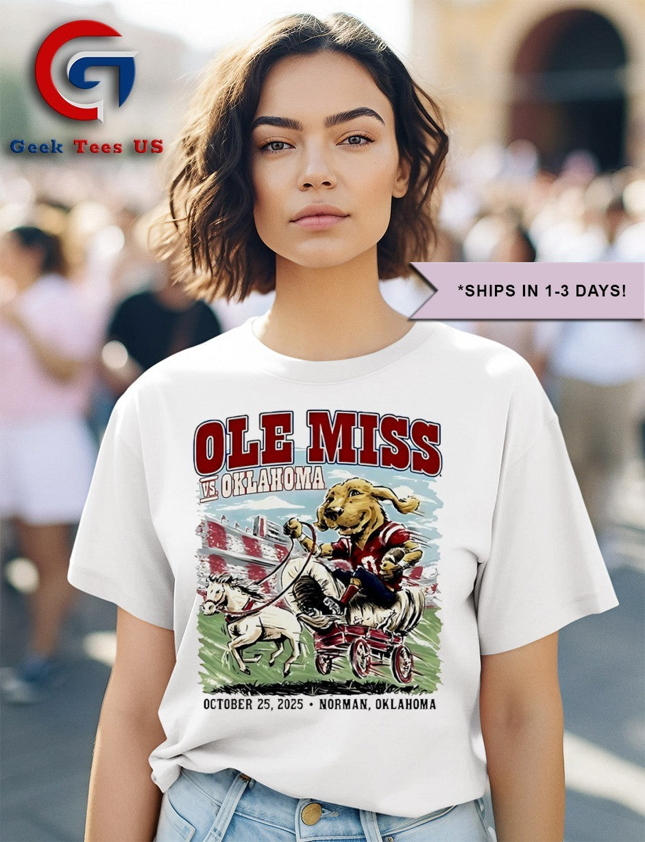 Ole Miss vs Oklahoma October 25 2025 Norman Oklahoma Game Day shirt