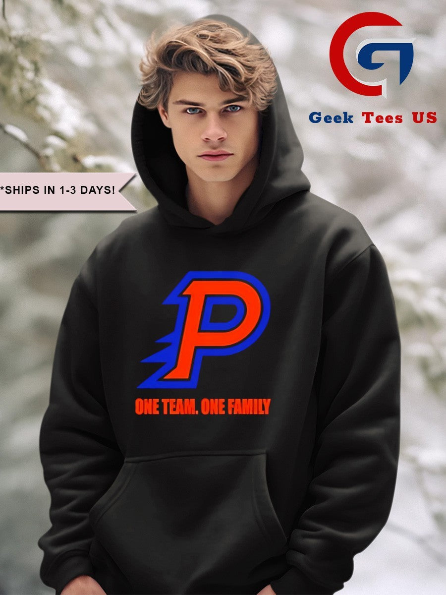 Olentangy Orange Pioneer Football one team one family shirt