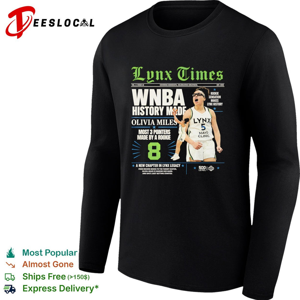 Olivia Miles Minnesota Lynx WNBA History Made Rookie Sensation shirt