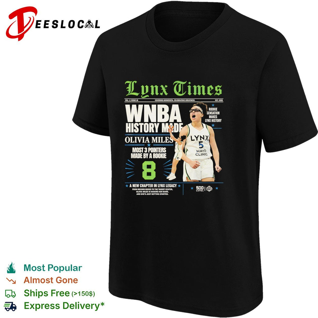 Olivia Miles Minnesota Lynx WNBA History Made Rookie Sensation shirt