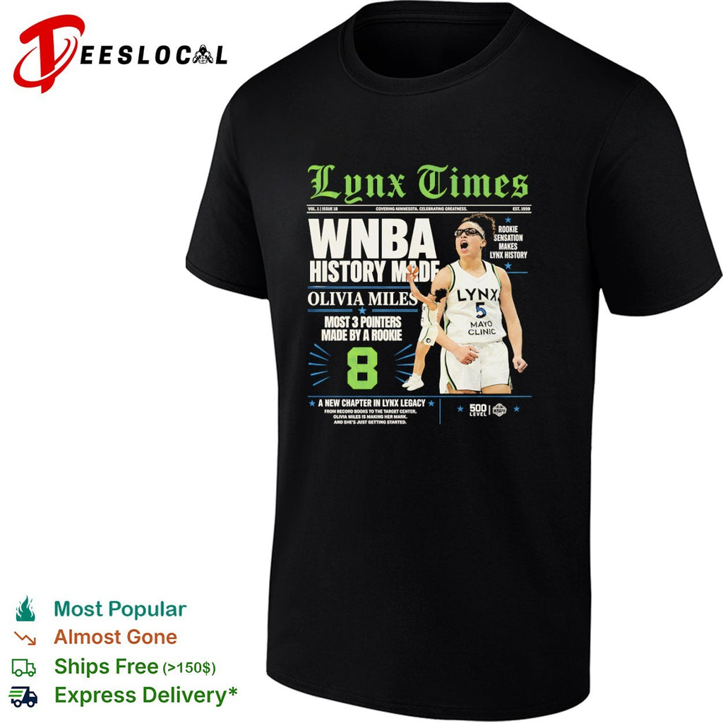 Olivia Miles Minnesota Lynx WNBA History Made Rookie Sensation shirt