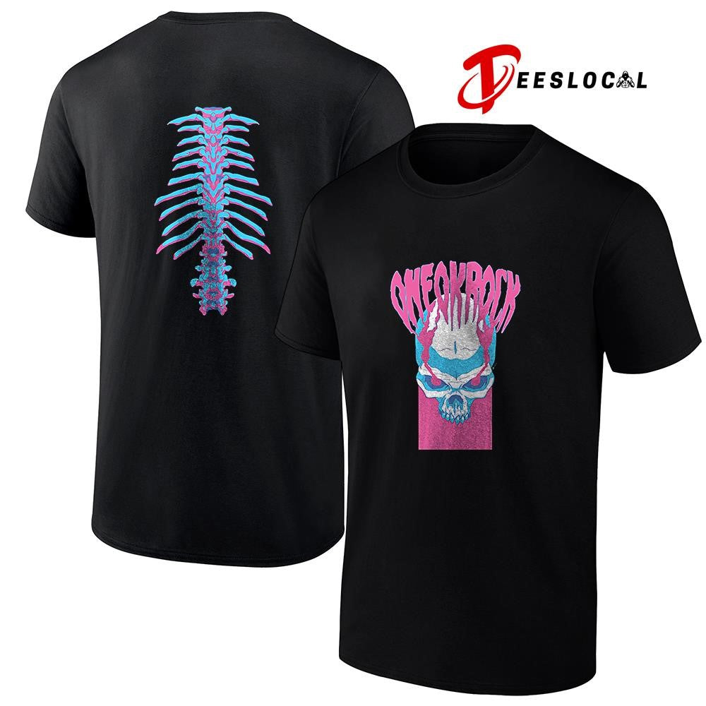 One OK Rock Detox skeleton skull shirt