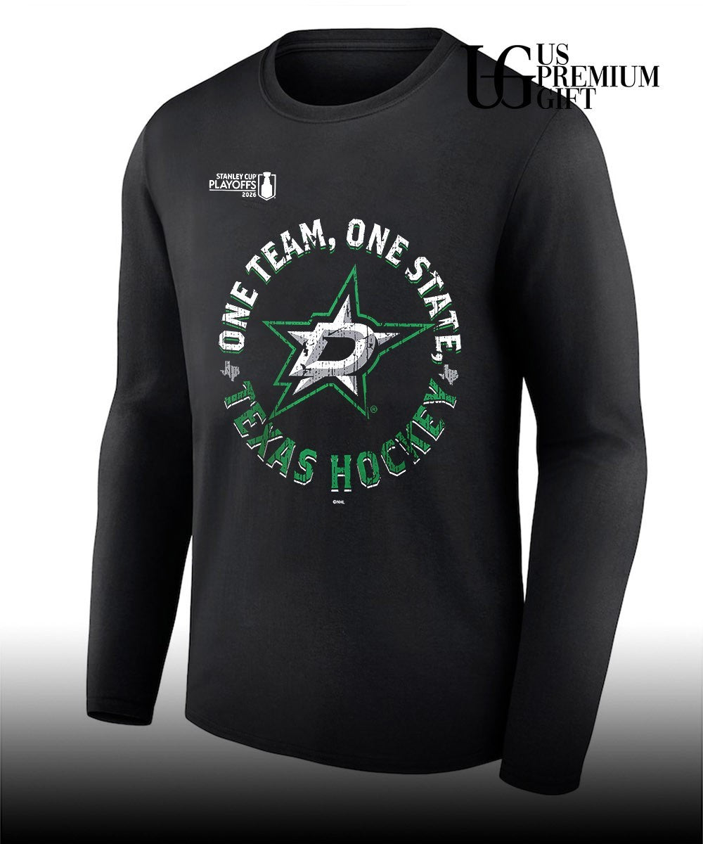 One Team one State Texas Hockey Dallas Stars NHL 2026 Stanley Cup Playoffs slogan shirt