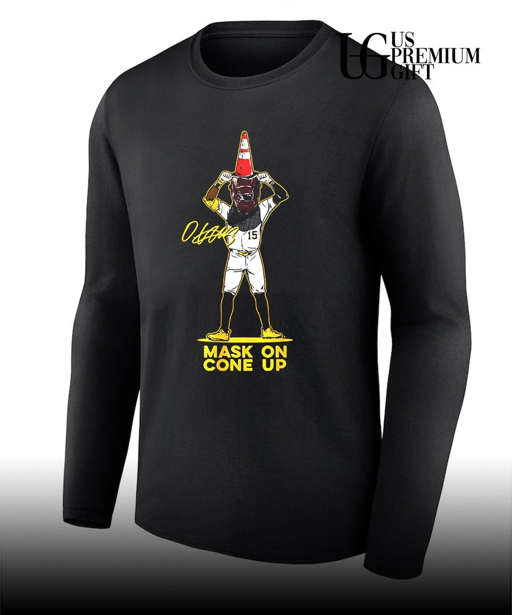 Oneil Cruz mask on cone up Pittsburgh Pirates baseball 2026 shirt