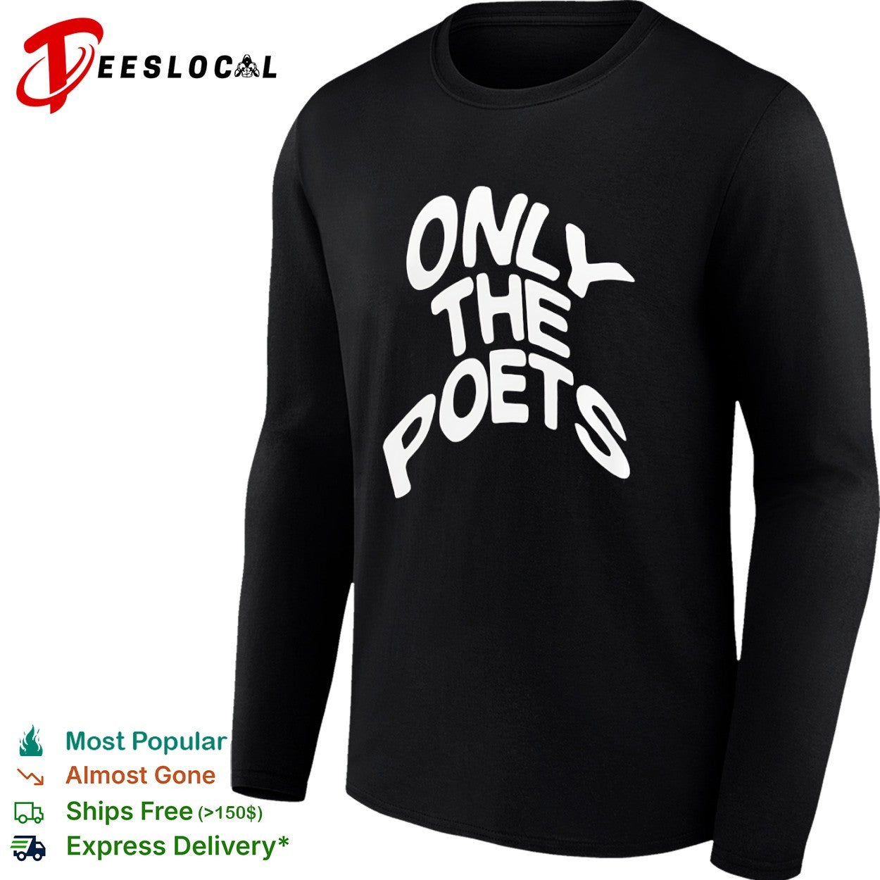 Only the Poets Band Logo Indie Rock Music shirt