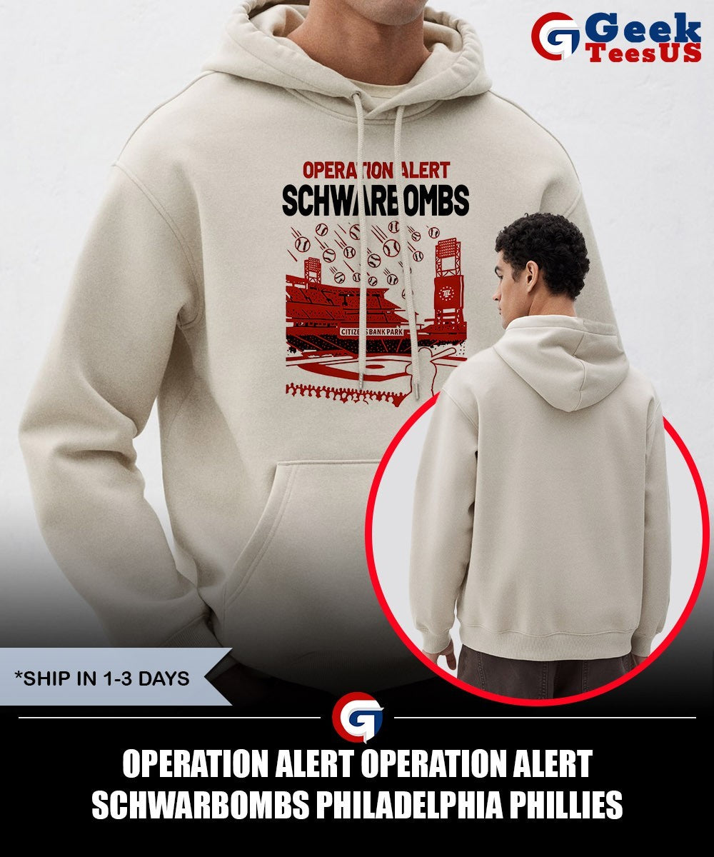 Operation Alert Operation Alert Schwarbombs Philadelphia Phillies baseball 2025 shirt