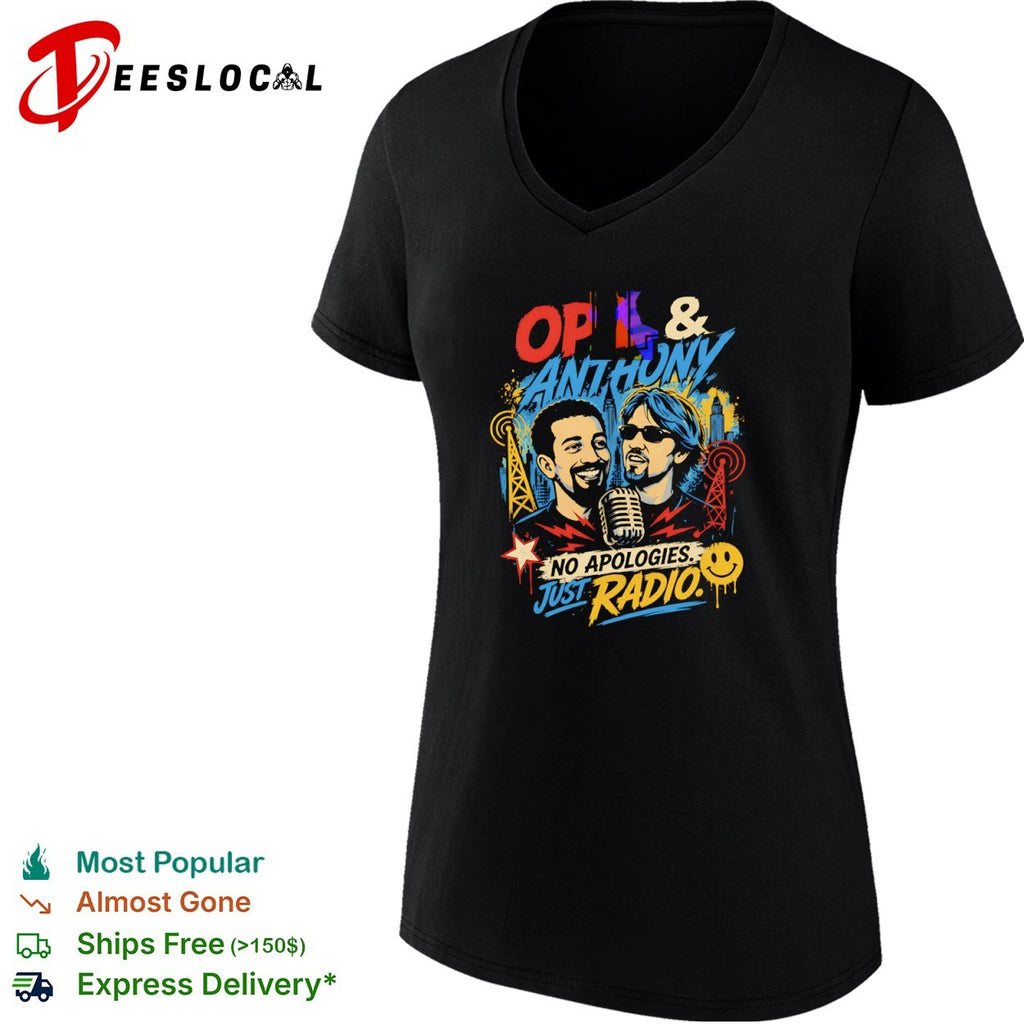 Opie and Anthony No Apologies Just Radio Gregg Hughes Anthony Cumia Radio shirt
