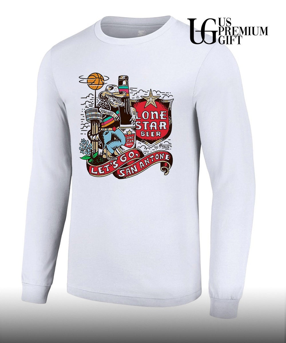 Opossum Let’s Go San Antonio Lone Star Beer shirt