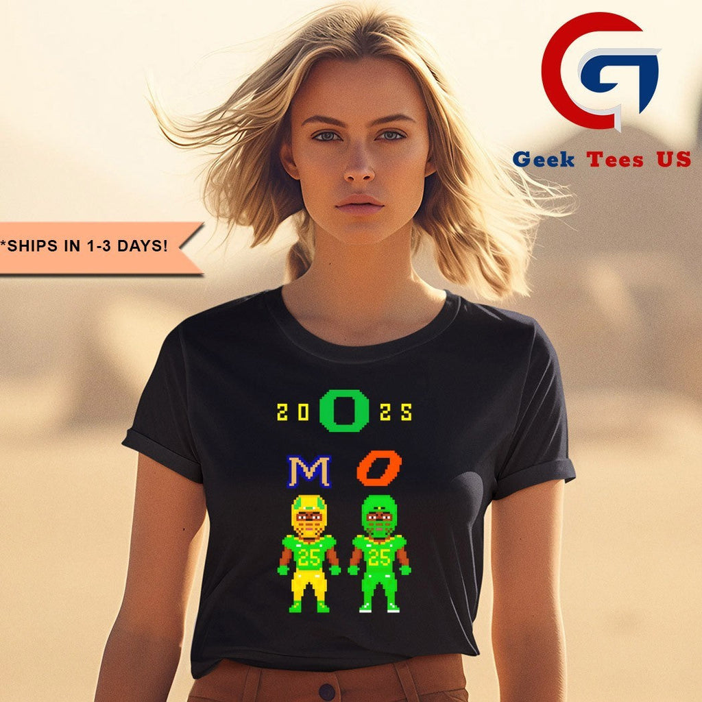 Oregon vs Oklahoma State Football Week 2 2025 Pixel Uniforms shirt