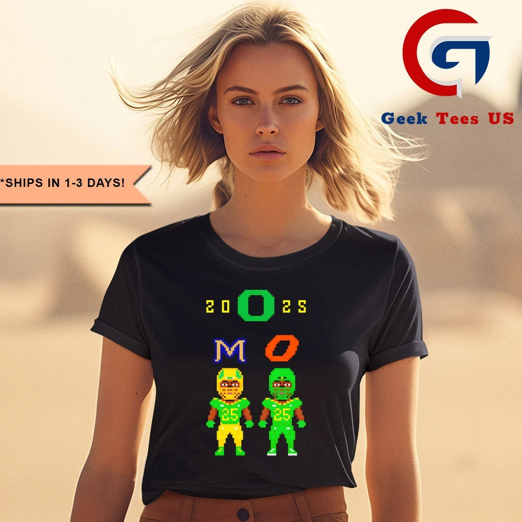 Oregon vs Oklahoma State Football Week 2 2025 Pixel Uniforms shirt