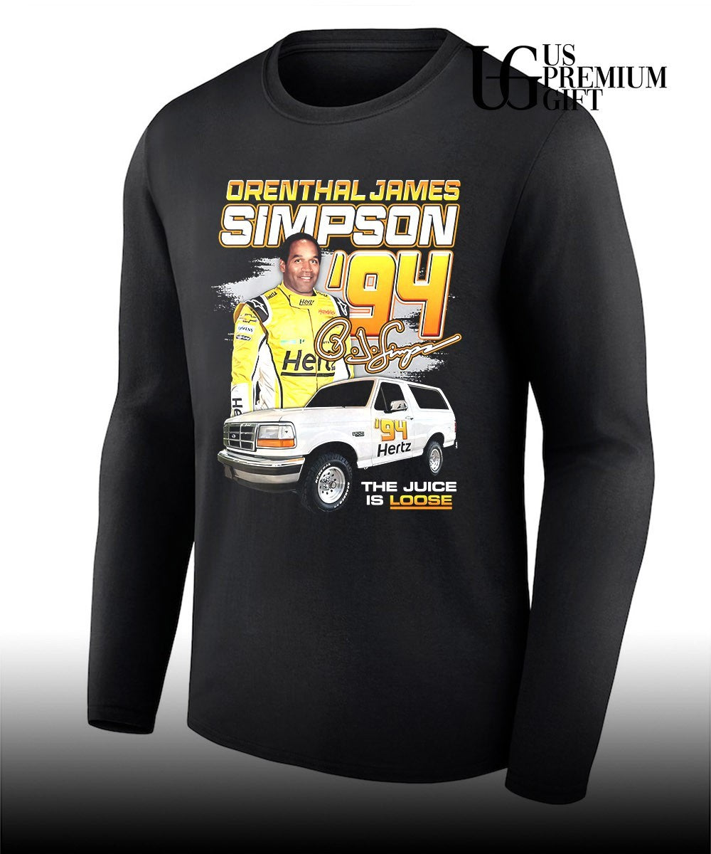 Orenthal James Simpson The Juice Racing ’94 signature shirt