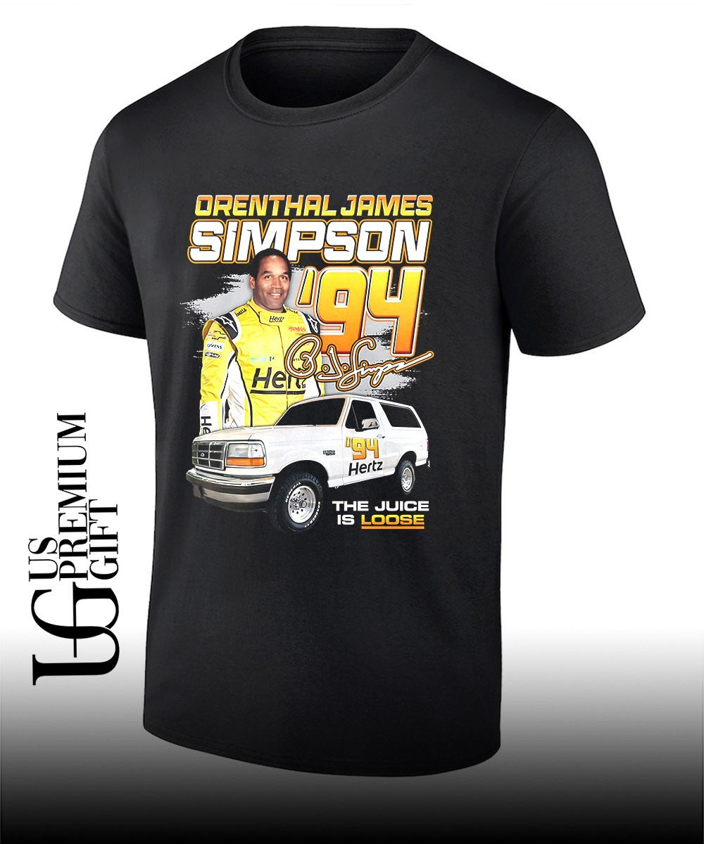 Orenthal James Simpson The Juice Racing ’94 signature shirt