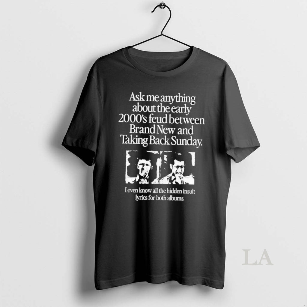 Original 2000_e2_80_99s Feud Between Brand New And Taking Back Sunday T Shirt