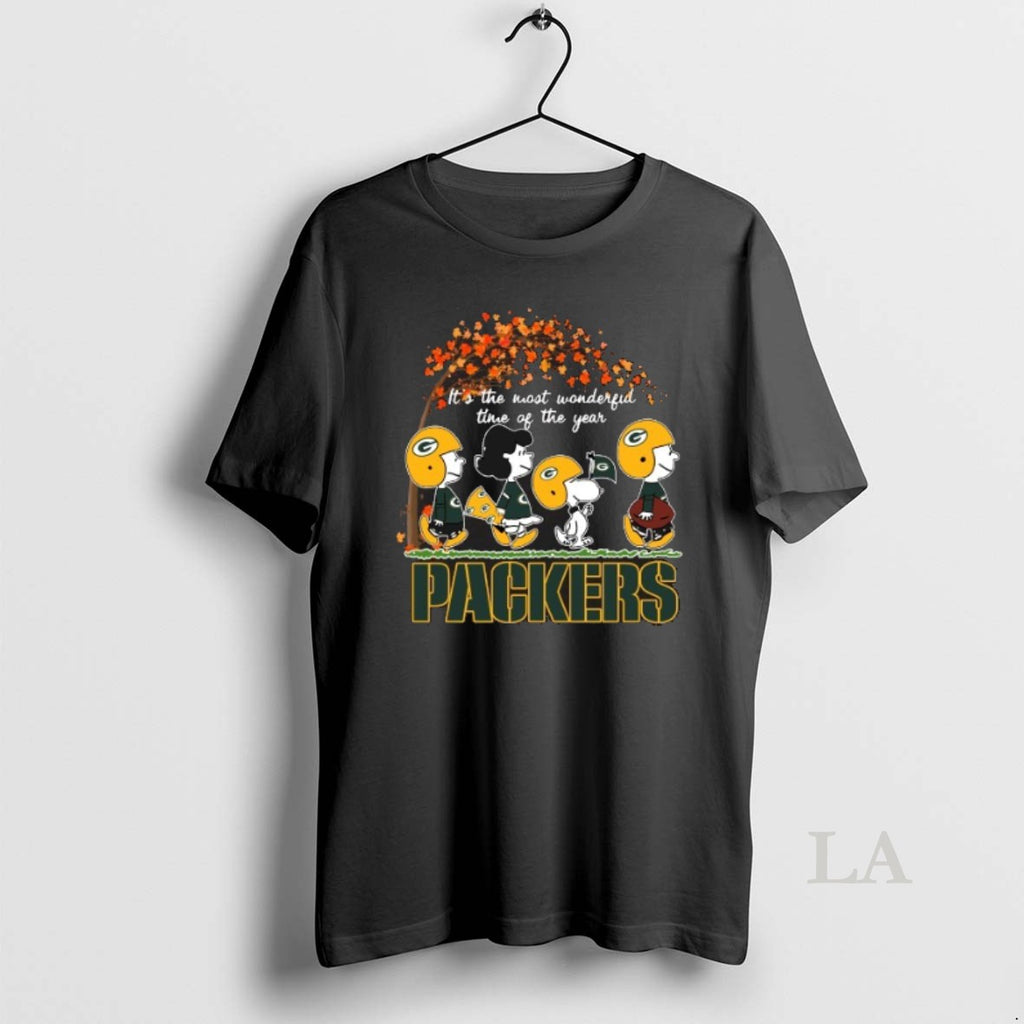 Original 2025 Peanuts Characters X Green Bay Packers It S The Most Wonderful Time Of