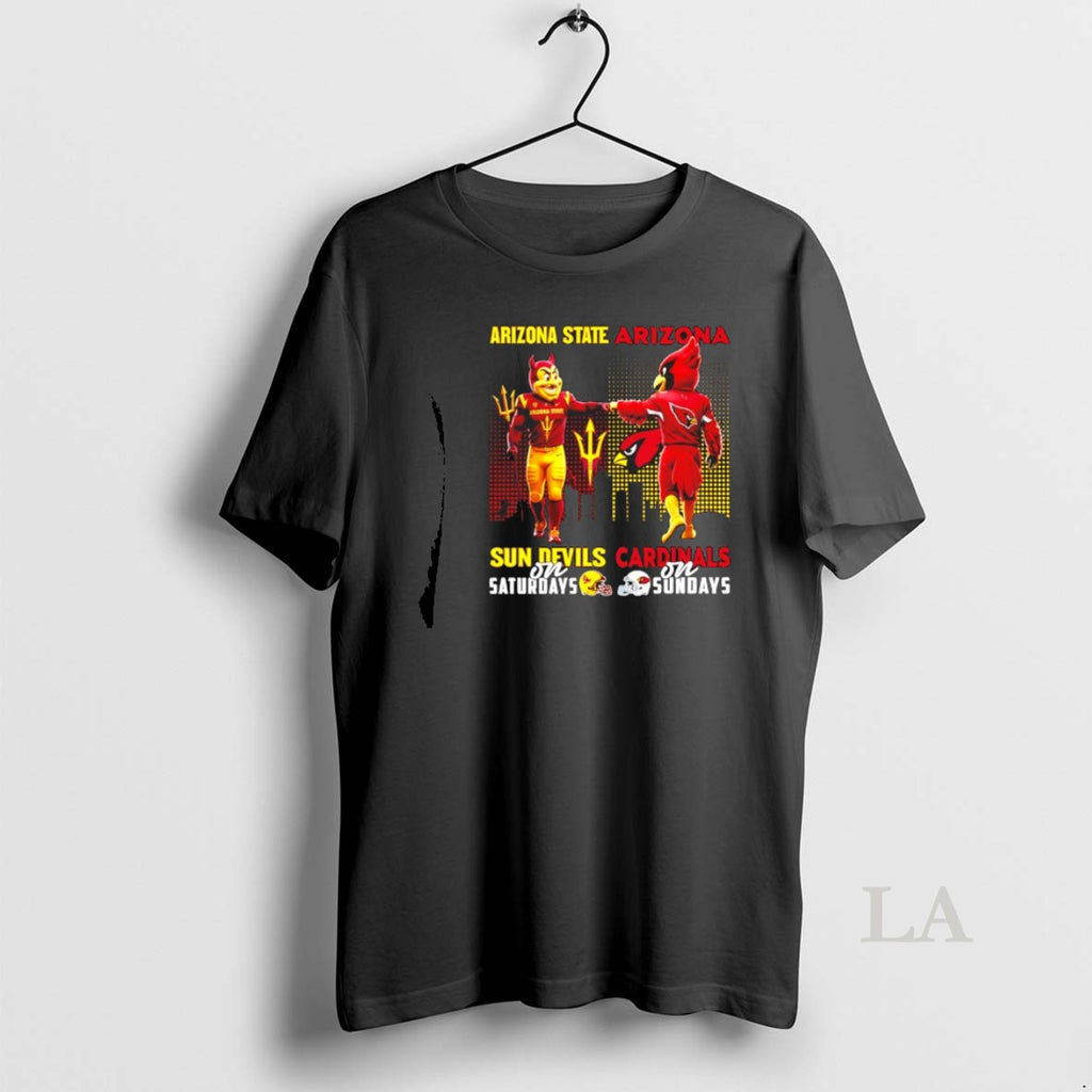 Original Arizona State Sun Devils On Saturdays Vs Arizona Cardinals On Sundays Mascot Skyline
