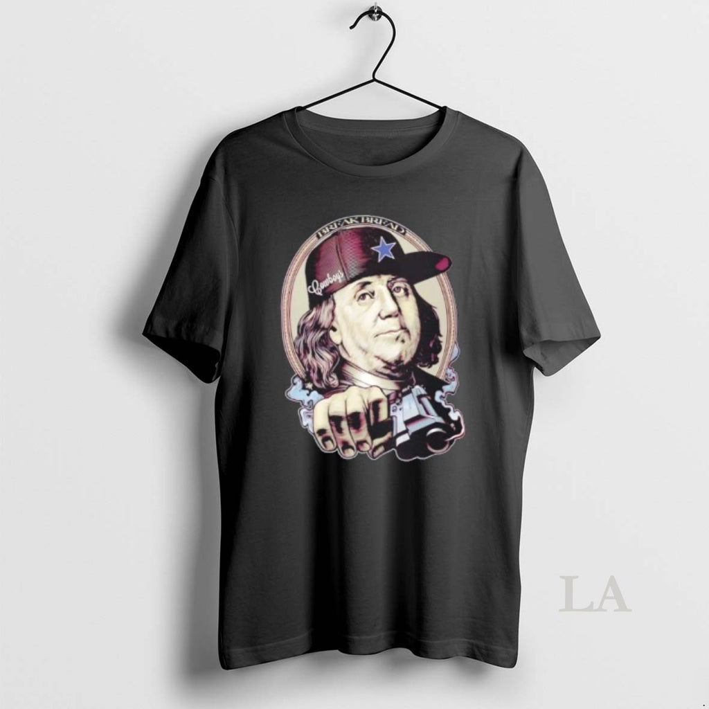 Original Benjamin Franklin Break Bread Street Art Money Parody