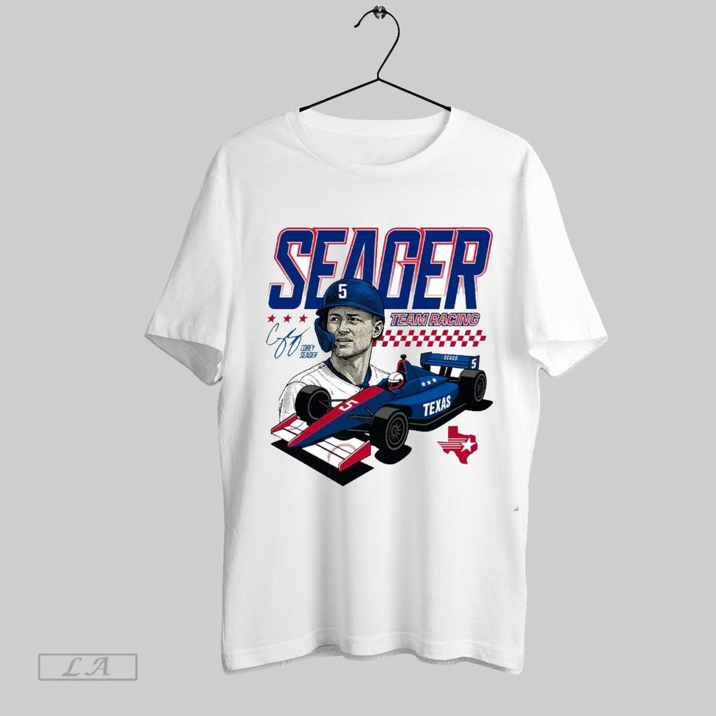 Original Corey Seager Team Racing Signature Texas Rangers
