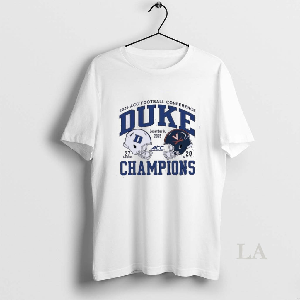 Original Duke 2025 Acc Football Champs Score 27 20 Cavaliers