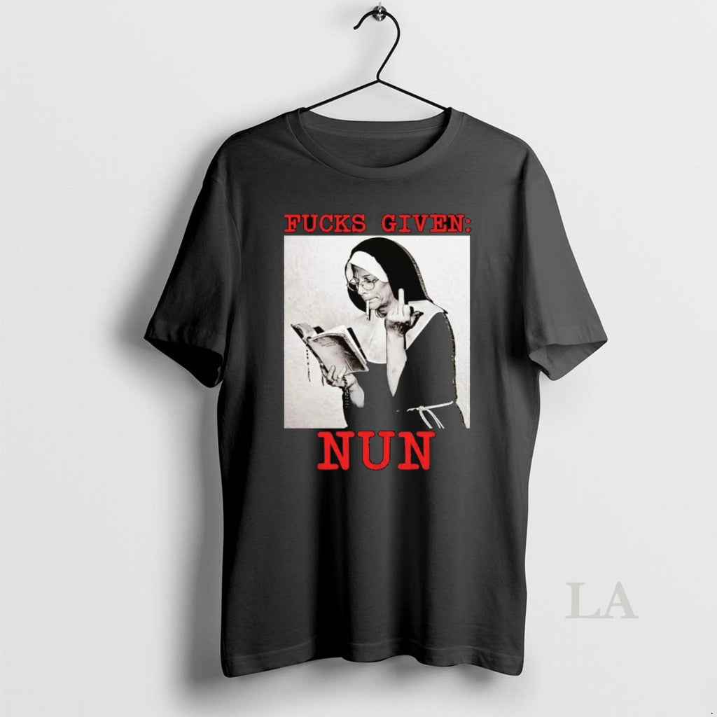 Original Fucks Given Nun Middle Finger